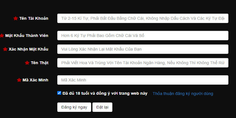 Đăng ký tham gia đơn giản